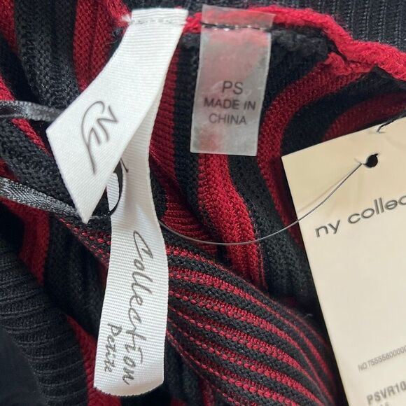 NY Collection Petite Striped Open-Front Cardigan women’s PS - Picture 6 of 9